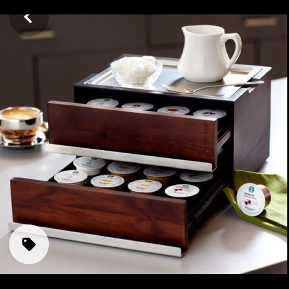Starbucks Kitchen Starbucks 24 Coffee Pod Storage Box Wood